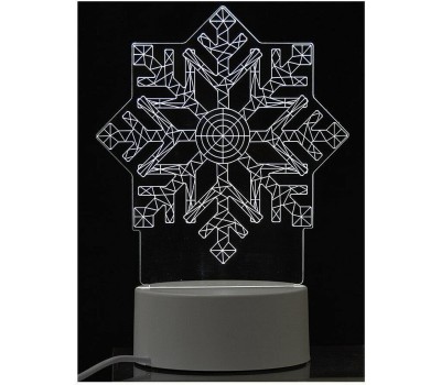 ENERGY Светильник декоративный EN-NL 26 3D снежинка (106257)