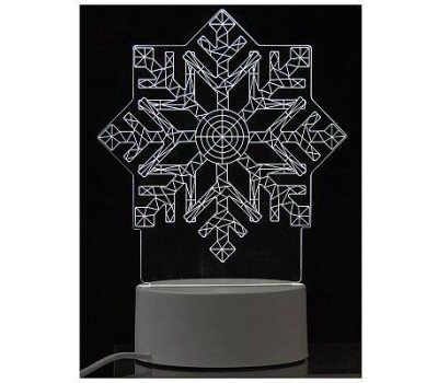 ENERGY Светильник декоративный EN-NL 26 3D снежинка (106257)