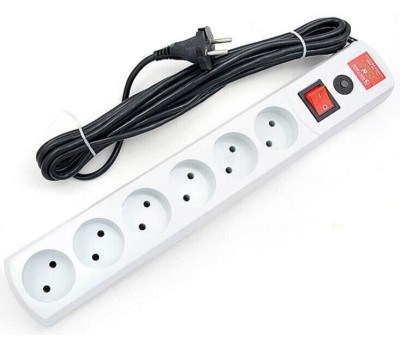 MOST R 2м (6 розеток) белый (коробка)