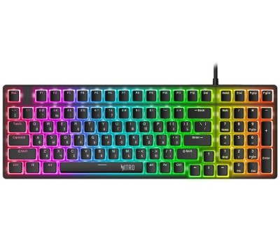 ACER Клавиатура Nitro OKW303, USB, черный серый [zl.kbdcc.01d]