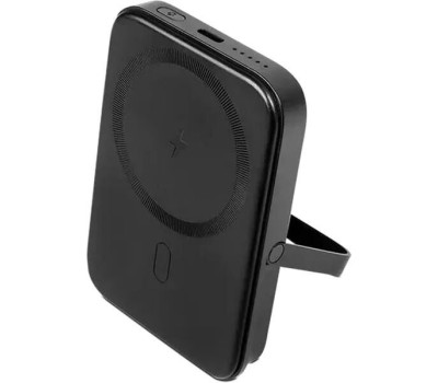 TTEC Внешний аккумулятор портативный ReCharger Pro M 5.000mAh MagSafe Compatible PD 20W USB-C Powerbank с подставкой. Цвет: черный