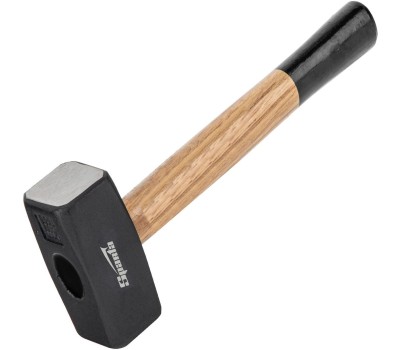 Кувалда SPARTA Кувалда, 1500 г, кованая головка, деревянная двухцветная рукоятка 10907