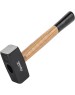 Кувалда SPARTA Кувалда, 1500 г, кованая головка, деревянная двухцветная рукоятка 10907