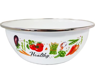 Миска APPETITE 10-0311/4 Veggies эмал 2,5л нерж/об