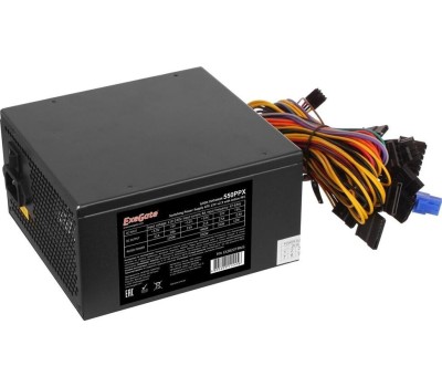 Блок питания Exegate EX282073RUS Блок питания 550W 550PPX RTL, ATX, black, APFC, 14cm, 24p+(4+4)p PCI-E,4*IDE,5*SATA, FDD
