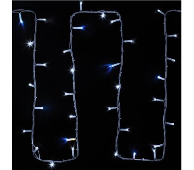 NEON-NIGHT Гирлянда светодиодная Нить 20м 200 LED БЕЛЫЙ белый каучук IP67 эффект мерцания 24В соединяется нужен трансформатор 531-100/531-311/531-312