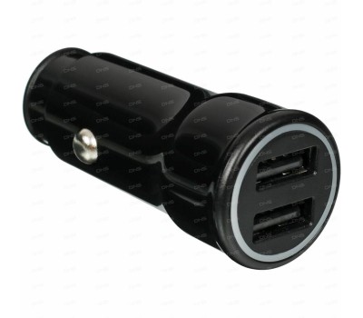 WIIIX Автомобильное зарядное устройство UCC-5-2-01-ANT, 2xUSB-A, 2.4A, черный