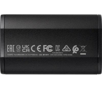 Внешний диск SSD A-DATA 1ТБ Внешний диск SSD SD810, USB-C, запись - 2000МБ/с, чтение - 2000МБ/с, черный [sd810-1000g-cbk]
