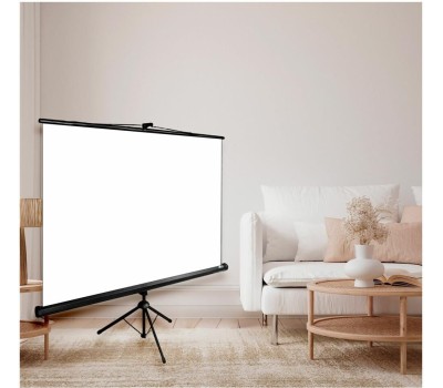 Экраны CACTUS Экран Triscreen CS-PST-127X127, 127х127 см, 1:1, напольный черный