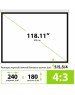 Экраны CACTUS Экран MotoExpert CS-PSME-240x180-WT, 240х180 см, 4:3, настенно-потолочный белый