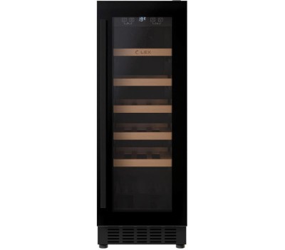 LEX Винный шкаф однокамерный LWD3020BL вместимость: 20 бутылок, черный