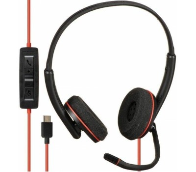 POLY Гарнитура Blackwire 3220, для компьютера, накладные, проводные, черный [8x228a6]