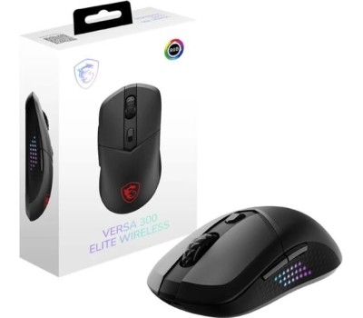 MSI Мышь беспроводная Versa 300 Elite W, игровая, Bluetooth/Радио, оптическая, USB, 26000dpi, черный [s12-4301290-cla]