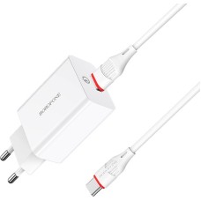 Сетевое ЗУ BOROFONE (6931474702487) BA21A QC3.0 для Type-c - белый