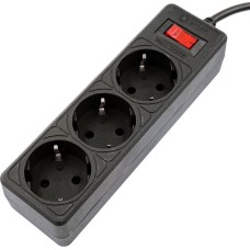 Сетевой фильтр 5BITES SP3B-518 GARDA - 3 роз - 1,8 м - черный