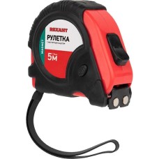 Рулетка REXANT (12-9014) Рулетка измерительная Профи прорезиненный корпус, магнитная, 5м х 19мм