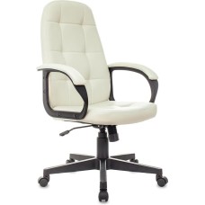 БЮРОКРАТ Кресло руководителя CH 002 слоновая кость OR-10 эко.кожа крестов. пластик