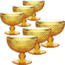 Набор креманок LORAINE 30851 Набор креманок 300 мл 6 шт ЯНТАРНЫЙ LR (х6)