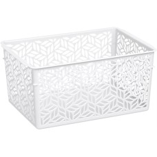 Корзинка HOMVER Linden универсальная 3,2л, 230х160х110мм (белый) 221313229/01