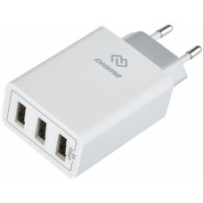 DIGMA Сетевое зарядное устройство DGWC-3U-5A-WG, 3xUSB-A, 30Вт, 3A, белый