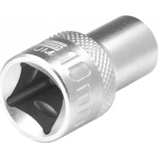 Головка торцевая STELS Головка торцевая, 10 мм, двенадцатигранная, CrV, под квадрат 1/2, хромированная 13651