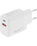 BORASCO Сетевое зарядное устройство USB-A, USB-C, USB-C, 35Вт, 3A, белый [52387]