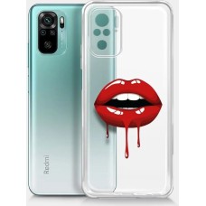 BORASCO Чехол (клип-кейс) ArtWorks, для Xiaomi Redmi Note 10/10S, прозрачный/рисунок [51606]