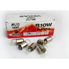 Лампа автомобильная AVS Лампа Vegas 24V. R10W(BA15d) BOX 10шт