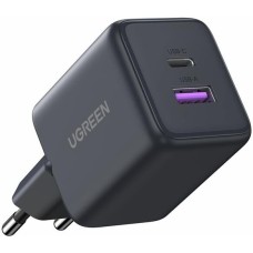 UGREEN Сетевое зарядное устройство X516 (65014) 30W 2-Port USB-C&USB-A GaN Fast Charger EU. Цвет: черный