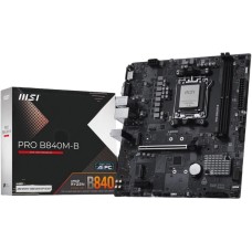 Материнская плата MSI Материнская плата PRO B840M-B B840, AM5, 2*DDR5, 1*PCIEx16, 1*PCIEx1, 2*M.2, 1*TypeC, 6*USB3.2Gen1, 6*USB2.0, 4*SATA3.0, 2.5G, VGA, HDMI, ATX, RTL