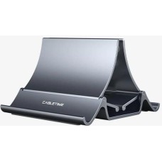 CABLETIME Пластиковый вертикальный держатель/подставка для ноутбука/ планшета CS15B, чёрный