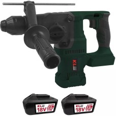 KLPRO Профессиональный бесщеточный перфоратор аккумуляторный KLPM18BH-80 (18В, Li-ion-2шт 8,0Ач, ЗУ 4,5А, 40HM, 1200 об/мин, SDS-Plus)