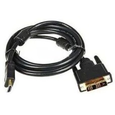 BURO Кабель HDMI (m) DVI-D (m) 5м (HDMI-19M-DVI-D-5M) феррит.кольца черный