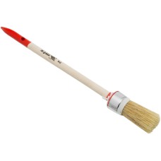 MTX Кисть круглая, Профи №2 (20 мм) натуральная щетина, деревянная ручка 82041