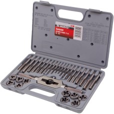 MATRIX Набор метчиков и плашек М3-М12, 31 предмет 77337