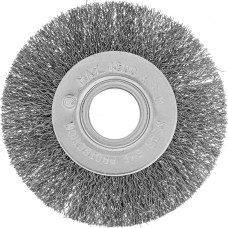 СИБРТЕХ Щетка для УШМ, 100 мм, посадка 22.2 мм, плоская, витая проволока 0.3 мм 746487