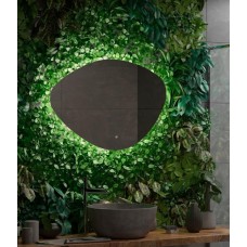 САНАКС - Зеркало 700 х 1000 мм, сенсорное, ГОРИЗОНТАЛЬНОЕ, с внутренней ЛЭД подсветкой, безрамочное, с ореольным свечением 45247