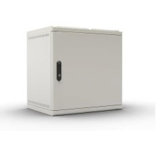 ЦМО Шкаф коммутационный (ШРН-12.650.1) настенный 12U 600x650мм пер.дв.металл несъемн.бок.пан. 100кг серый 605мм 23.1кг 180град. 632мм