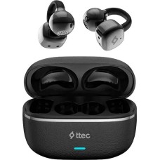 TWS наушники TTEC Наушники-клипсы беспроводные AirBeat Onyx Open-Ear Clip On Wireless Bluetooth Headset. Цвет: черный