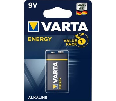 Элементы питания VARTA (04122229411) BL1 6LR61 ENERGY ALKALINE (4122) (6122301401)