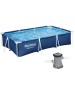 BESTWAY 56411 Бассейн каркасный 300х201х66см, 3300 л, с ф.-насосом