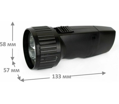 Светодиодный фонарь ULTRAFLASH (14020) LED3859 Аккумуляторный фонарь черный