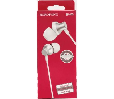 Наушники-гарнитура BOROFONE (6931474709240) BM35 Farsighted серебро