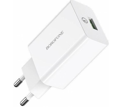 Сетевое ЗУ BOROFONE (6931474702487) BA21A QC3.0 для Type-c - белый