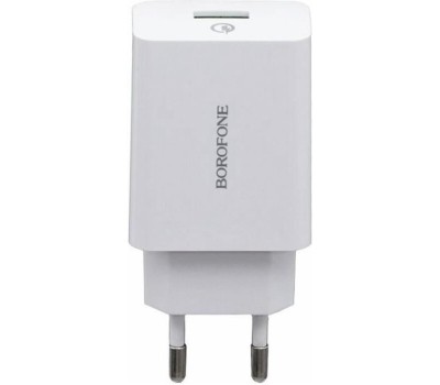Сетевое ЗУ BOROFONE (6931474702487) BA21A QC3.0 для Type-c - белый