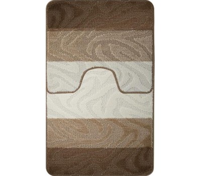 Коврик д/ванной комнаты САНАКС 00239 Коврик в ванную SILVER 19 двойной КРЕМОВЫЙ 60х100+50х60см