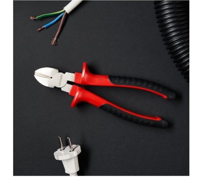 Ручной инструмент REXANT (12-4615) Бокорезы 180 мм никелированные, двухкомпонентные рукоятки