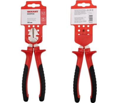 Ручной инструмент REXANT (12-4615) Бокорезы 180 мм никелированные, двухкомпонентные рукоятки