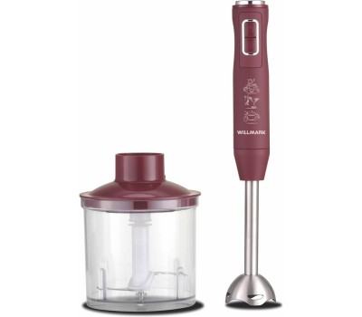 Блендер погружной WILLMARK WHB-1250PS бордовый