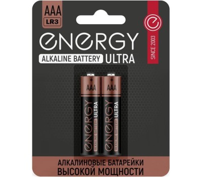 Батарейка ENERGY Батарейка алкалиновая Energy Ultra LR03/2B (АAА) (104404)